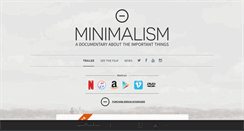 Desktop Screenshot of minimalismfilm.com