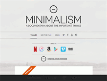 Tablet Screenshot of minimalismfilm.com